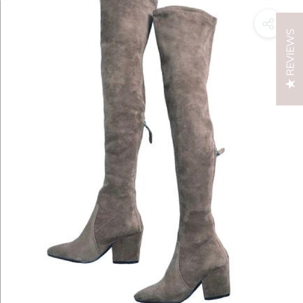 GoodNight Macaroon - over the knees suede boots